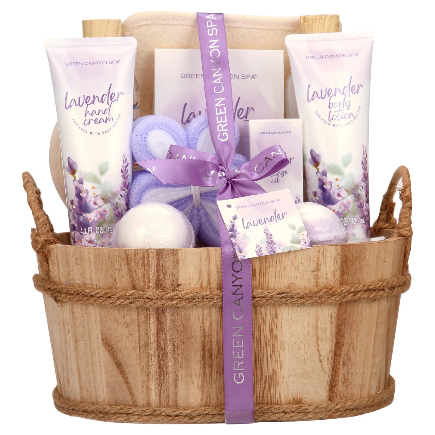 11Pcs Lavender Spa Baskets 