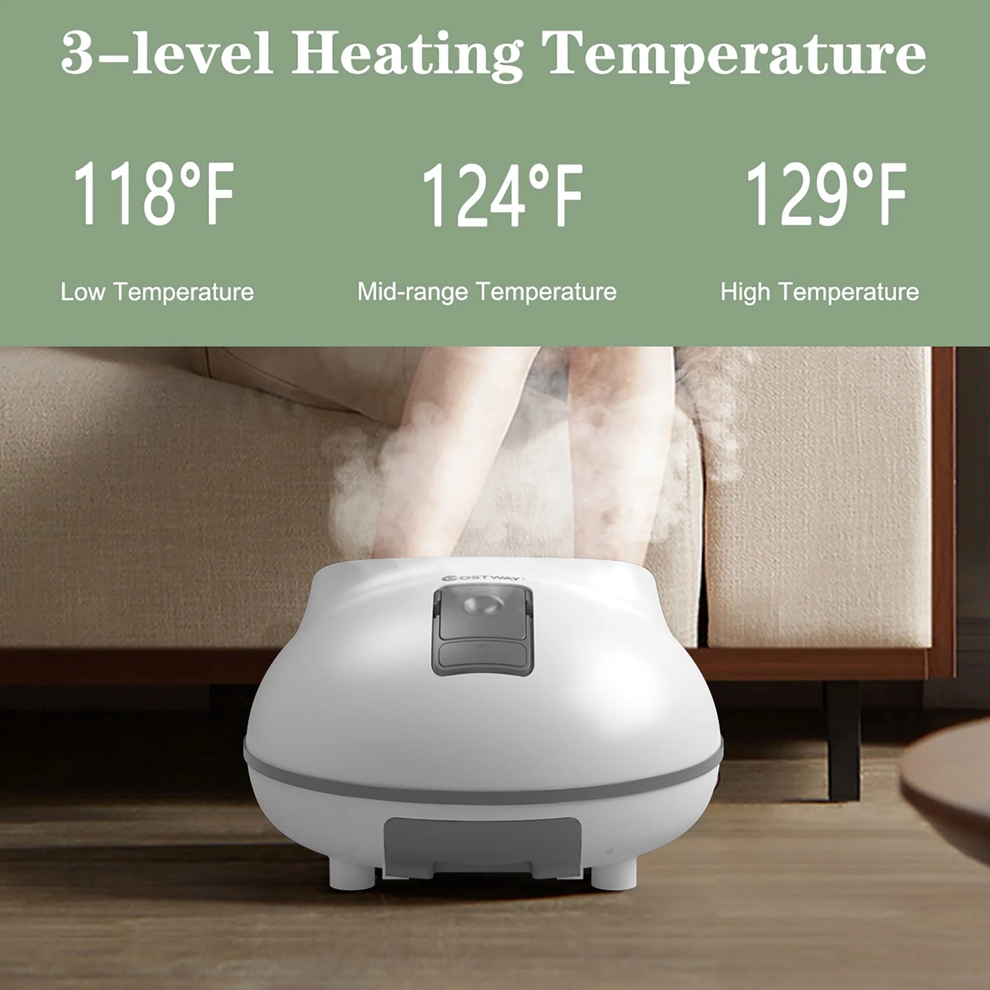 Steam Foot Spa Bath Massager Foot Sauna Care 