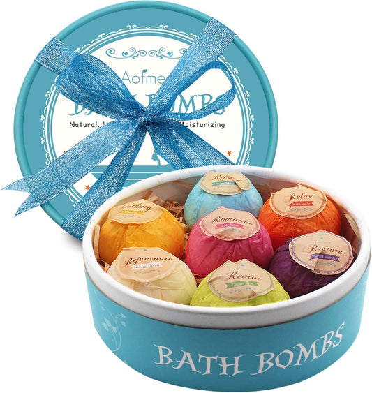 Indulge in Bliss: 7 Handmade Bath Bombs - Perfect Gift for Any Occasion!