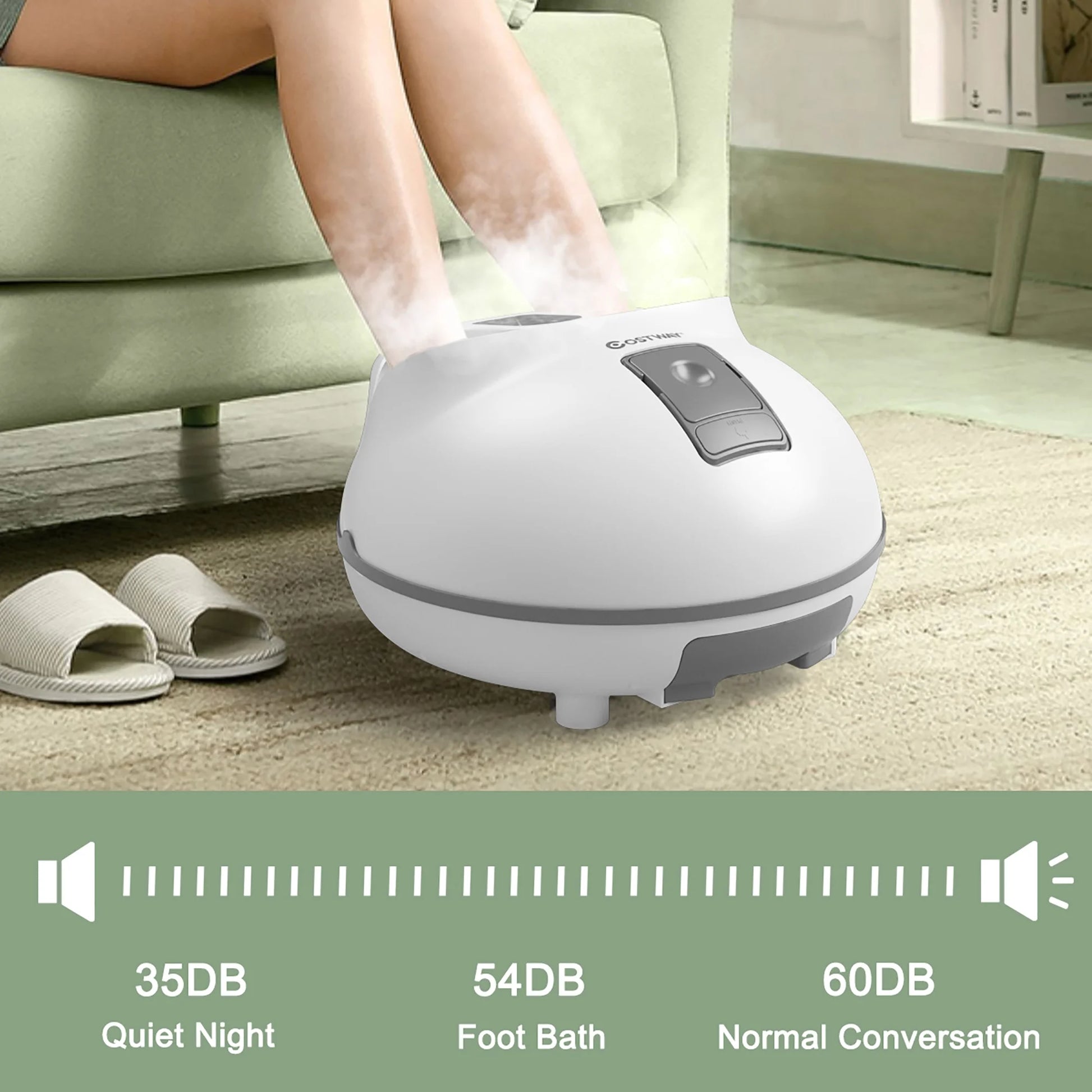 Steam Foot Spa Bath Massager Foot Sauna Care 